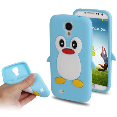 3D Penguin Shaped Silicon Protective Case for Galaxy S IV / i9500
