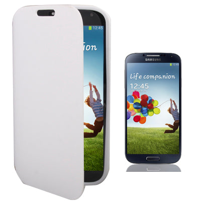 Cross Texture Horizontal Flip Scrub TPU Case for Galaxy S IV / i9500 (White)(Black)