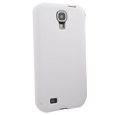 Cross Texture Horizontal Flip Scrub TPU Case for Galaxy S IV / i9500 (White)(Black)