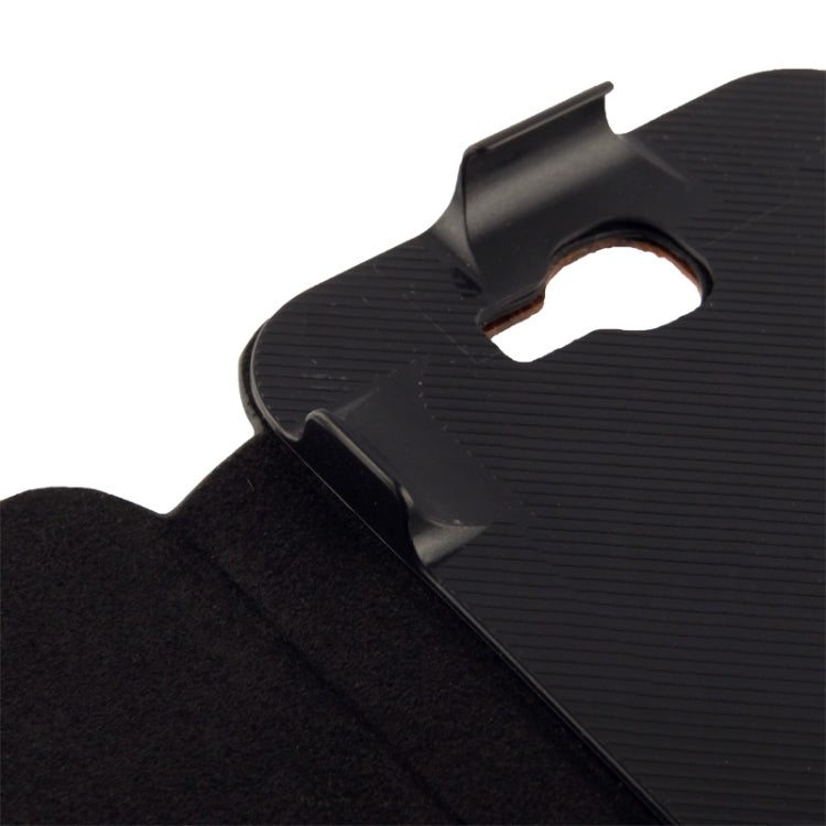 Rosewood and Magnetic Materials Genuine Leather Horizontal Flip Case with Holder for Galaxy Note II / N7100
