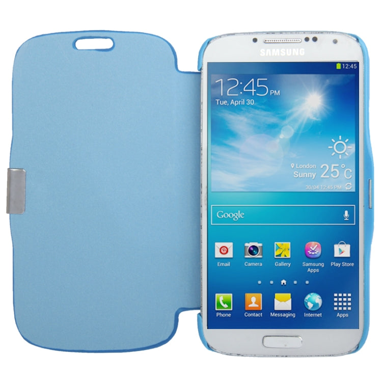 Brushed Texture Horizontal Flip Leather Case for Galaxy S IV / i9500