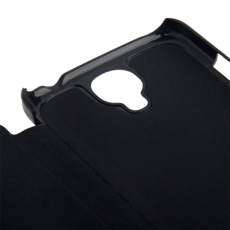 Brushed Texture Horizontal Flip Leather Case for Galaxy S IV / i9500
