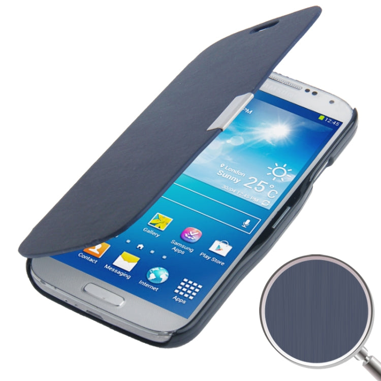 Brushed Texture Horizontal Flip Leather Case for Galaxy S IV / i9500