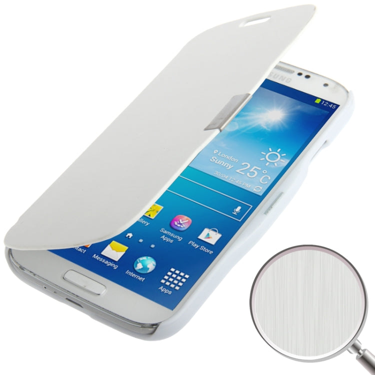Brushed Texture Horizontal Flip Leather Case for Galaxy S IV / i9500