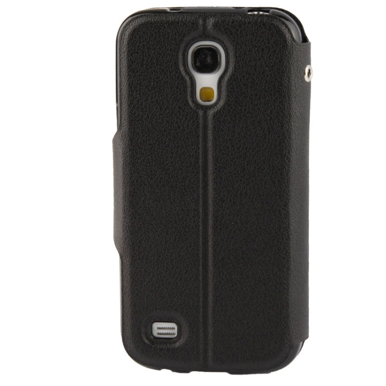 Pebble Texture Leather Case with Call Display ID & Holder for Galaxy S IV / i9500