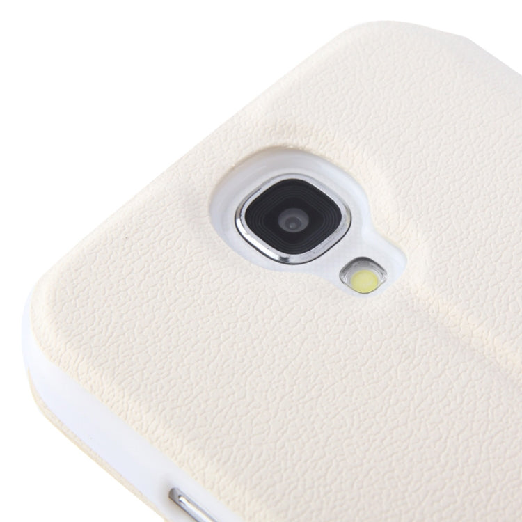 Pebble Texture Leather Case with Call Display ID & Holder for Galaxy S IV / i9500