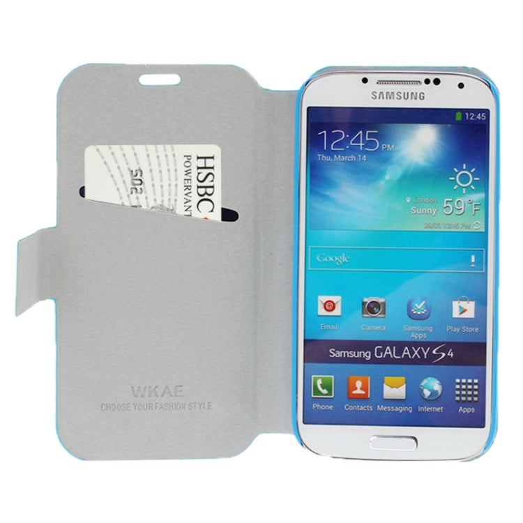 Diamond Encrusted Swan Pattern Flip Leather Case with Credit Card Slot & Holder for Galaxy S IV / i9500