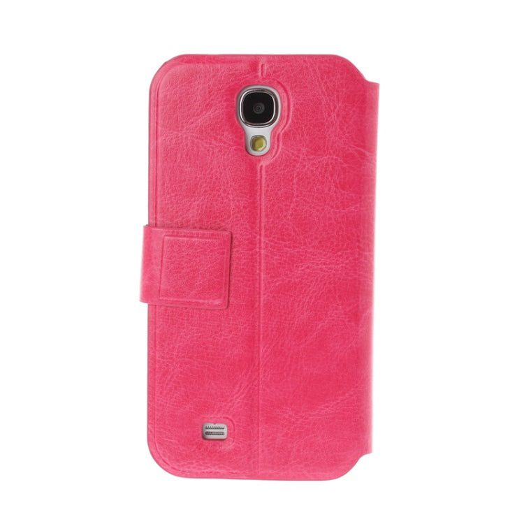 Diamond Encrusted Swan Pattern Flip Leather Case with Credit Card Slot & Holder for Galaxy S IV / i9500