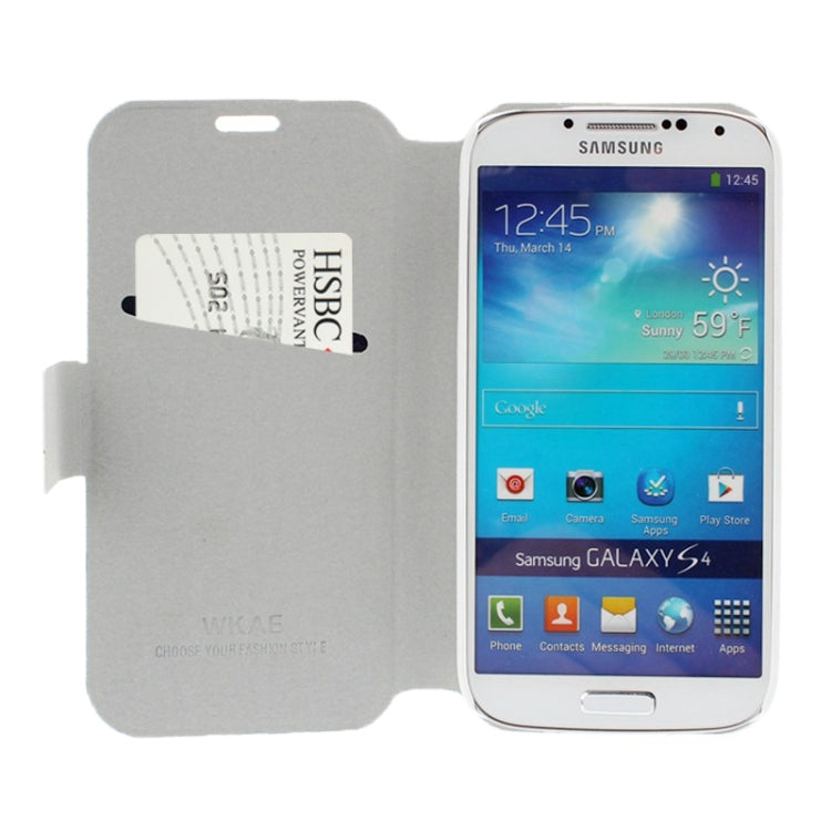 Diamond Encrusted Swan Pattern Flip Leather Case with Credit Card Slot & Holder for Galaxy S IV / i9500
