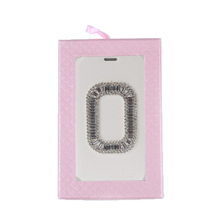 Annulus Style Diamond Encrusted Leather Case with Credit Card Slot & Holder for Galaxy S IV / i9500