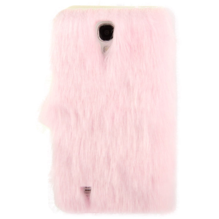 Diamond Encrusted Winter Warm Fur Leather Case with Credit Card Slot & Holder for Galaxy S IV / i9500