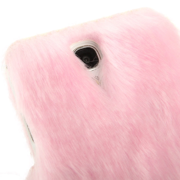 Diamond Encrusted Winter Warm Fur Leather Case with Credit Card Slot & Holder for Galaxy S IV / i9500