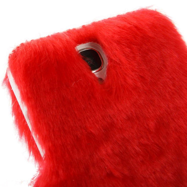 Diamond Encrusted Winter Warm Fur Leather Case with Credit Card Slot & Holder for Galaxy S IV / i9500