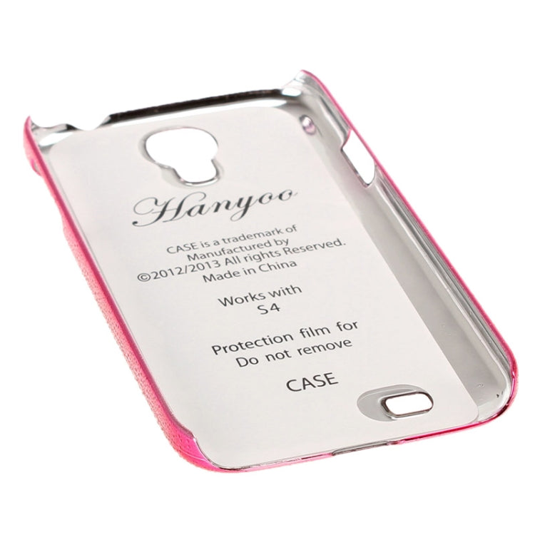 Raindrop Effect Plastic Case for Galaxy S IV / i9500(Magenta)