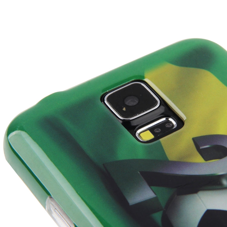 World Cup Soccer Pattern TPU Case for Galaxy S5 / G900(Green)