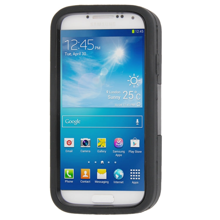 Hard Plastic + Silicone Combination Case with Holder for Galaxy S IV / i9500