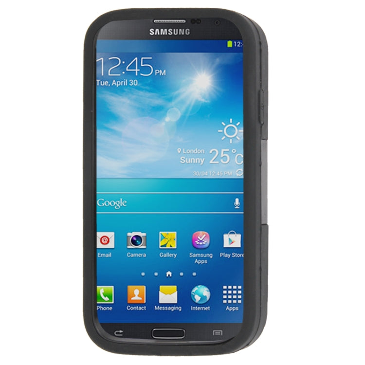 Hard Plastic + Silicone Combination Case with Holder for Galaxy S IV / i9500