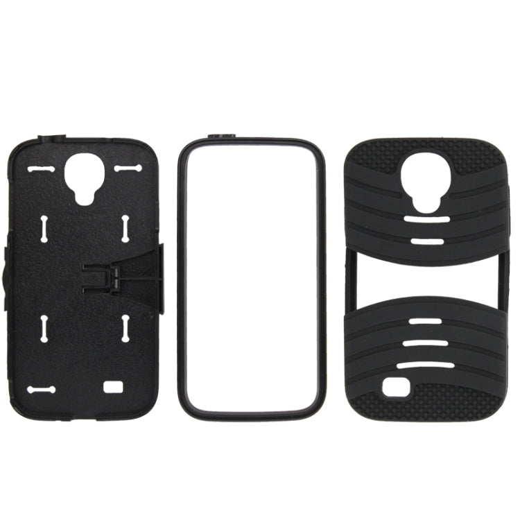 Hard Plastic + Silicone Combination Case with Holder for Galaxy S IV / i9500