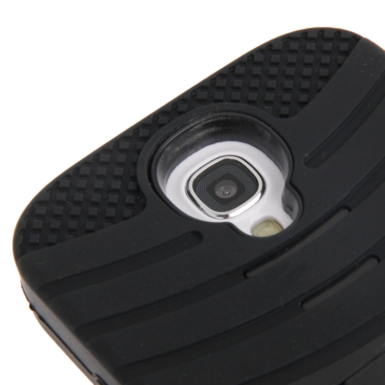 Hard Plastic + Silicone Combination Case with Holder for Galaxy S IV / i9500