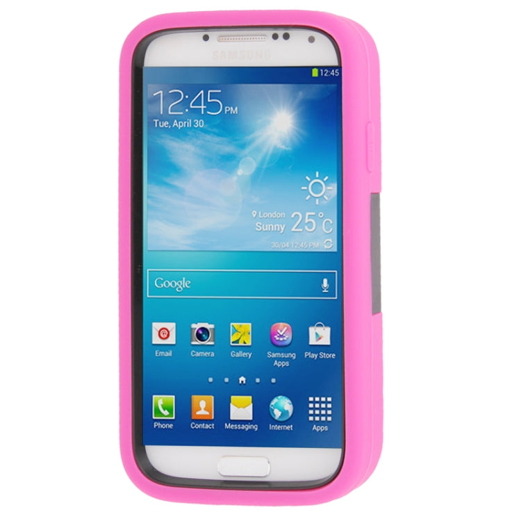 Hard Plastic + Silicone Combination Case with Holder for Galaxy S IV / i9500