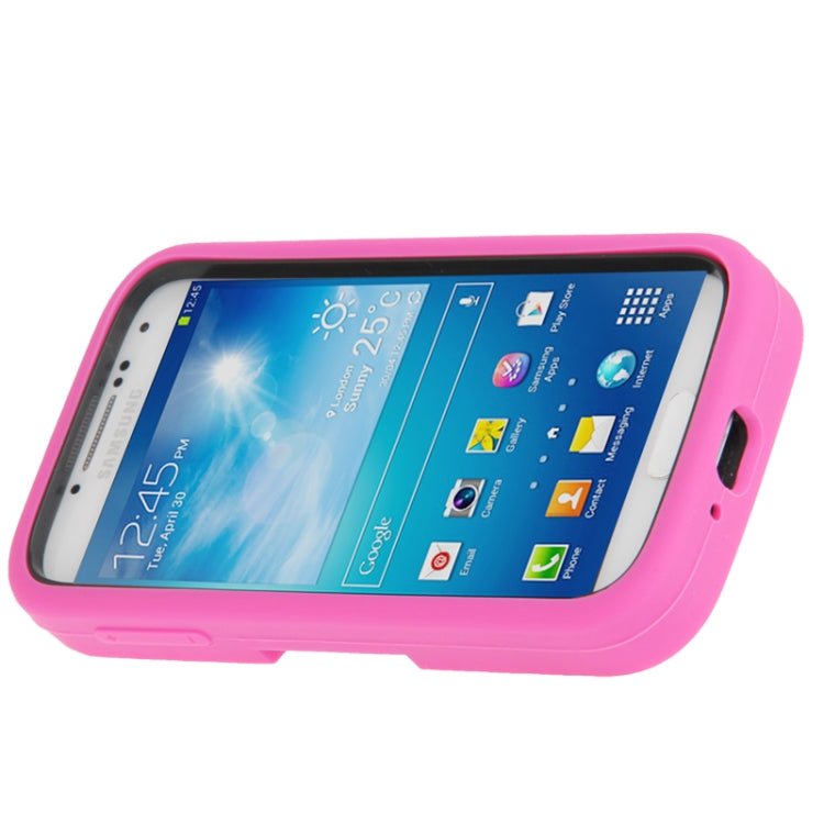 Hard Plastic + Silicone Combination Case with Holder for Galaxy S IV / i9500