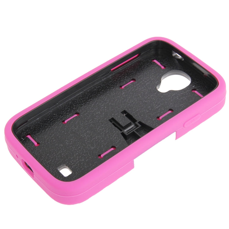 Hard Plastic + Silicone Combination Case with Holder for Galaxy S IV / i9500