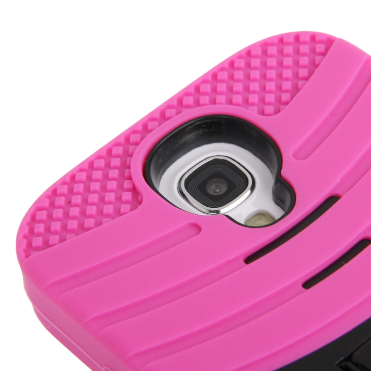 Hard Plastic + Silicone Combination Case with Holder for Galaxy S IV / i9500