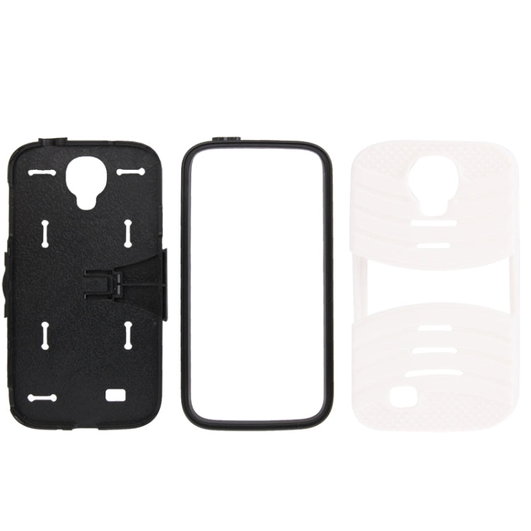 Hard Plastic + Silicone Combination Case with Holder for Galaxy S IV / i9500