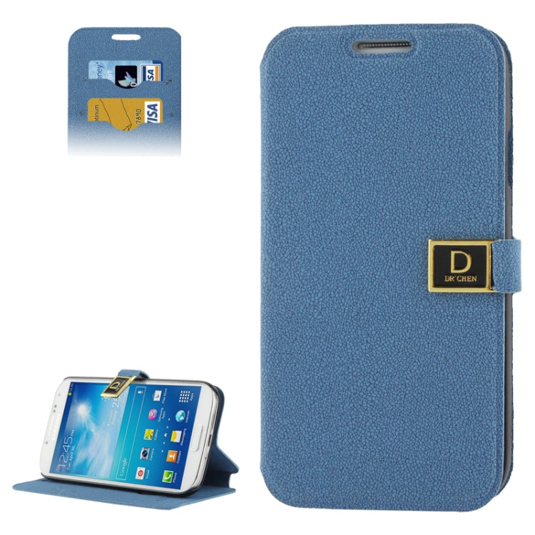 Gravel Texture Horizontal Flip Leather Case with Credit Card Slots & Holder for Galaxy S IV / i9500