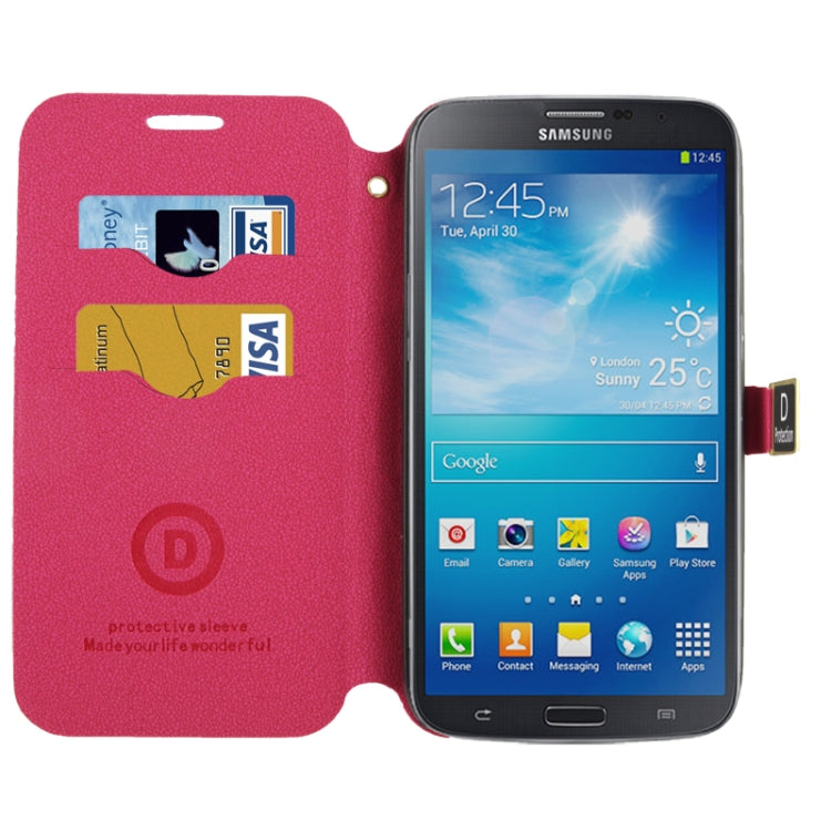 Gravel Texture Horizontal Flip Leather Case with Credit Card Slots & Holder for Galaxy S IV / i9500