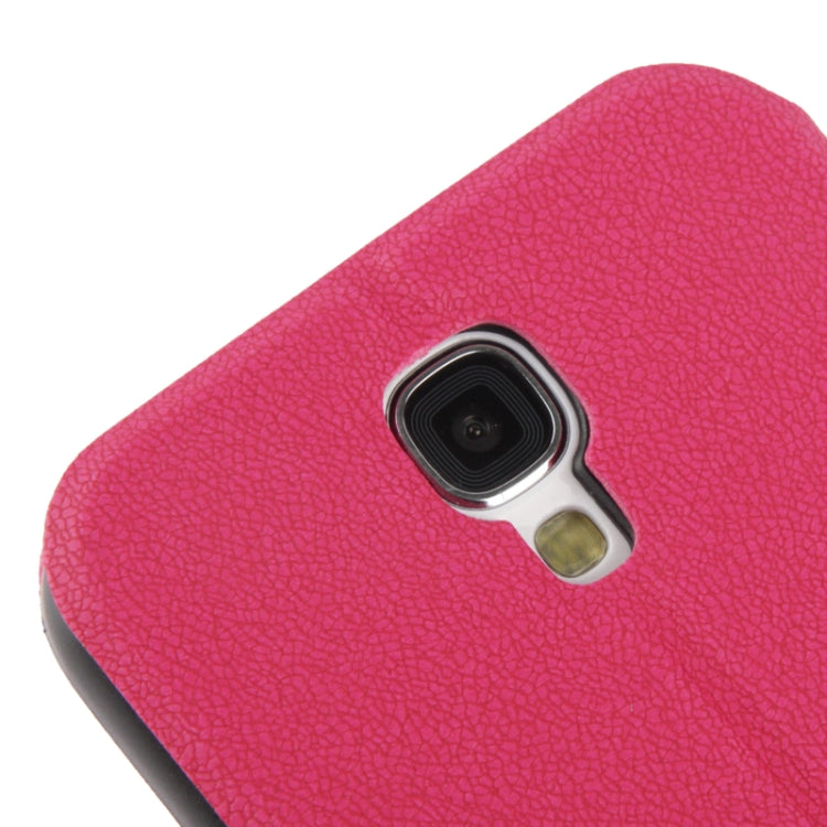 Gravel Texture Horizontal Flip Leather Case with Credit Card Slots & Holder for Galaxy S IV / i9500