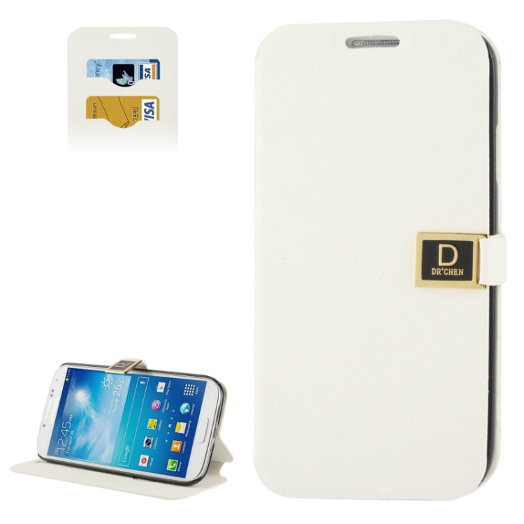 Gravel Texture Horizontal Flip Leather Case with Credit Card Slots & Holder for Galaxy S IV / i9500