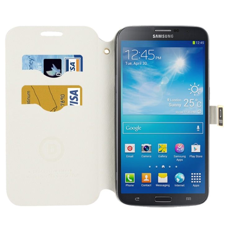 Gravel Texture Horizontal Flip Leather Case with Credit Card Slots & Holder for Galaxy S IV / i9500