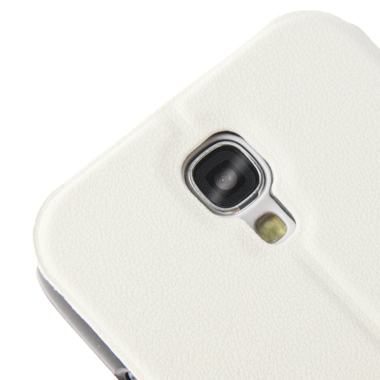 Gravel Texture Horizontal Flip Leather Case with Credit Card Slots & Holder for Galaxy S IV / i9500