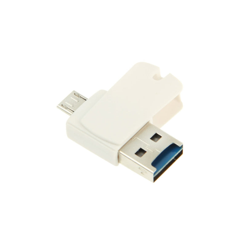 2 in 1 OTG USB 2.0 Flash Drive Micro SD OTG Reader, For Galaxy S IV / i9500 / i9300, Note III / N9000 / N7100 etc.