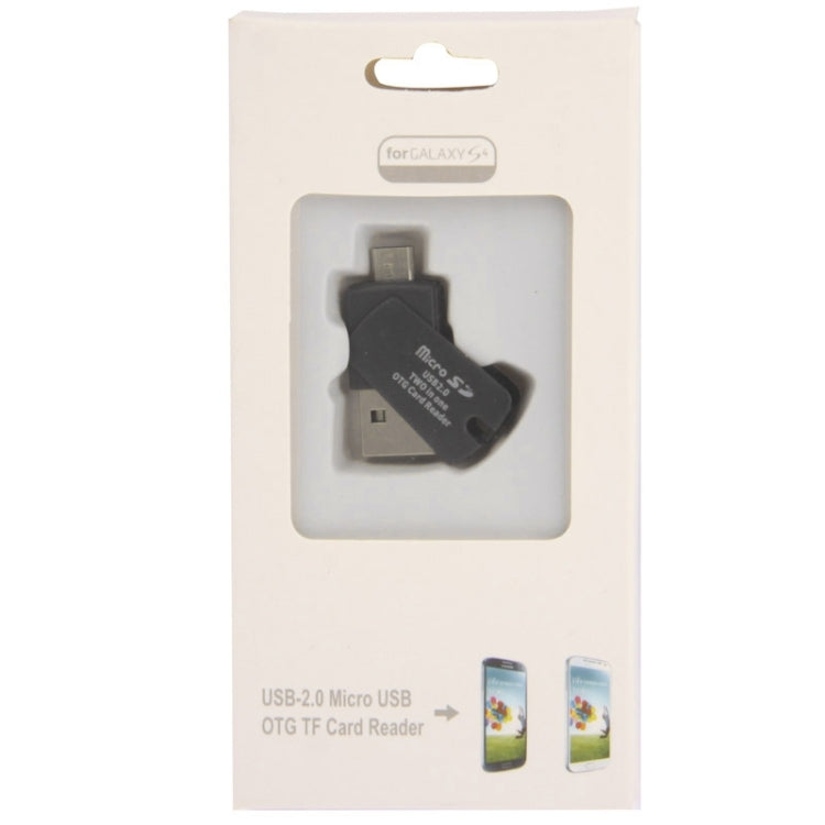 2 in 1 OTG USB 2.0 Flash Drive Micro SD OTG Reader, For Galaxy S IV / i9500 / i9300, Note III / N9000 / N7100 etc.