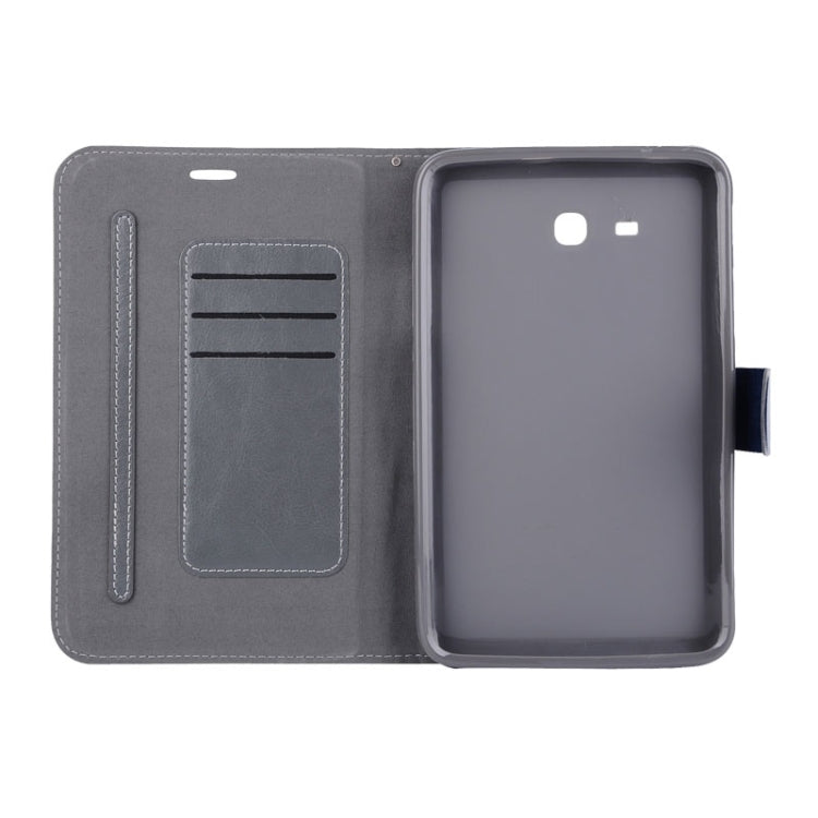 Horizontal Flip Leather Case with Holder & Buckle for Galaxy Tab 4 Lite T116