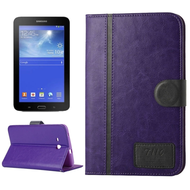 Horizontal Flip Leather Case with Holder & Buckle for Galaxy Tab 4 Lite T116