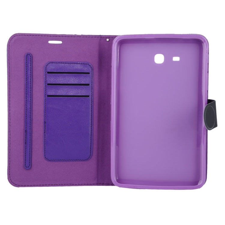 Horizontal Flip Leather Case with Holder & Buckle for Galaxy Tab 4 Lite T116