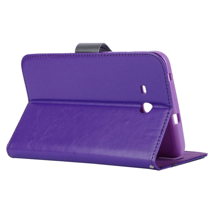 Horizontal Flip Leather Case with Holder & Buckle for Galaxy Tab 4 Lite T116