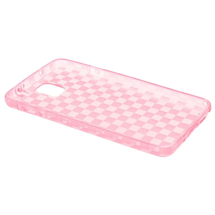 Grid Pattern Translucent TPU Protective Case with Anti-dust Plug for Galaxy Note III / N9000