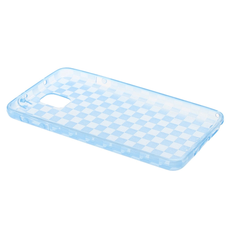 Grid Pattern Translucent TPU Protective Case with Anti-dust Plug for Galaxy Note III / N9000