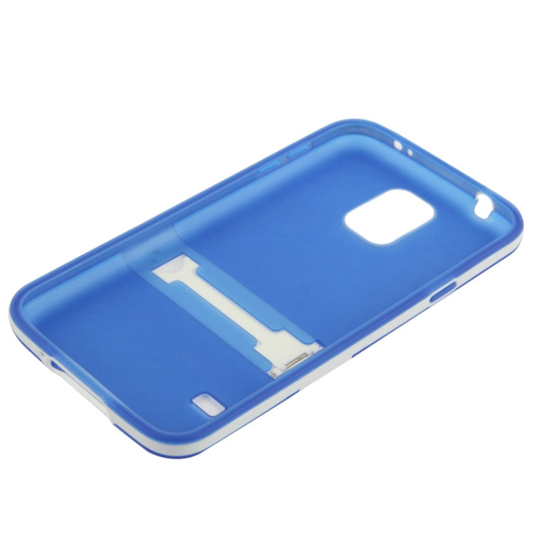 Translucent Frosted TPU Protective Case with Detachable Plastic Frame & Holder for Galaxy S5 / G900