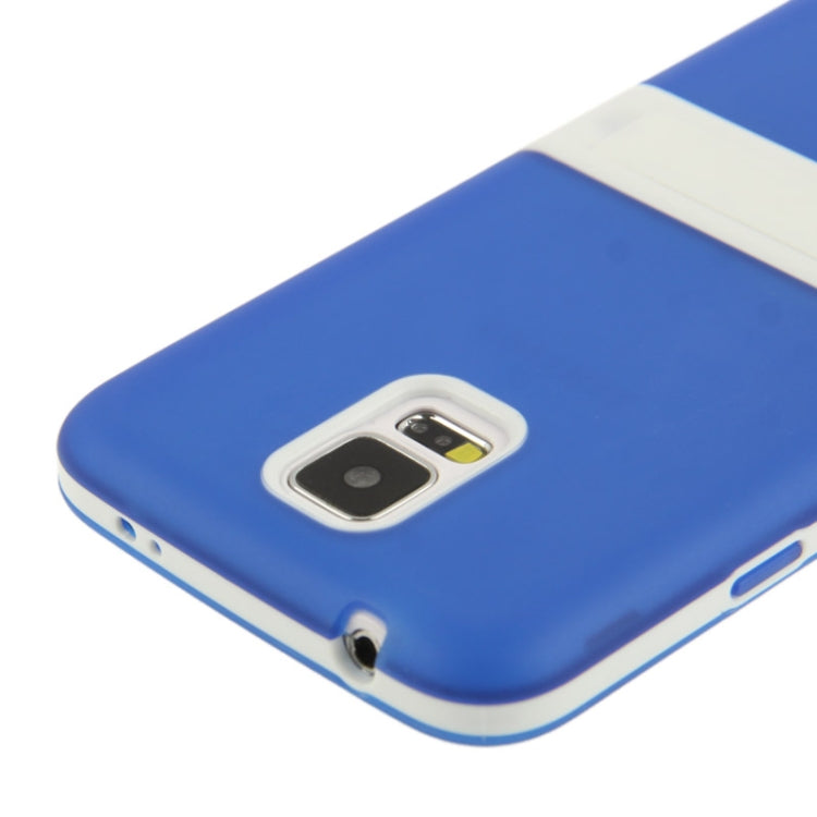 Translucent Frosted TPU Protective Case with Detachable Plastic Frame & Holder for Galaxy S5 / G900