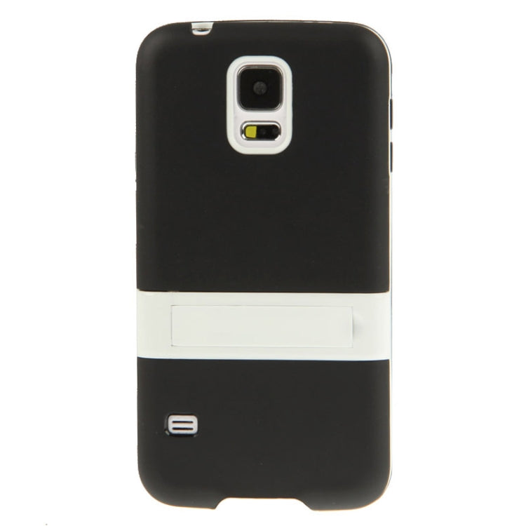 Translucent Frosted TPU Protective Case with Detachable Plastic Frame & Holder for Galaxy S5 / G900