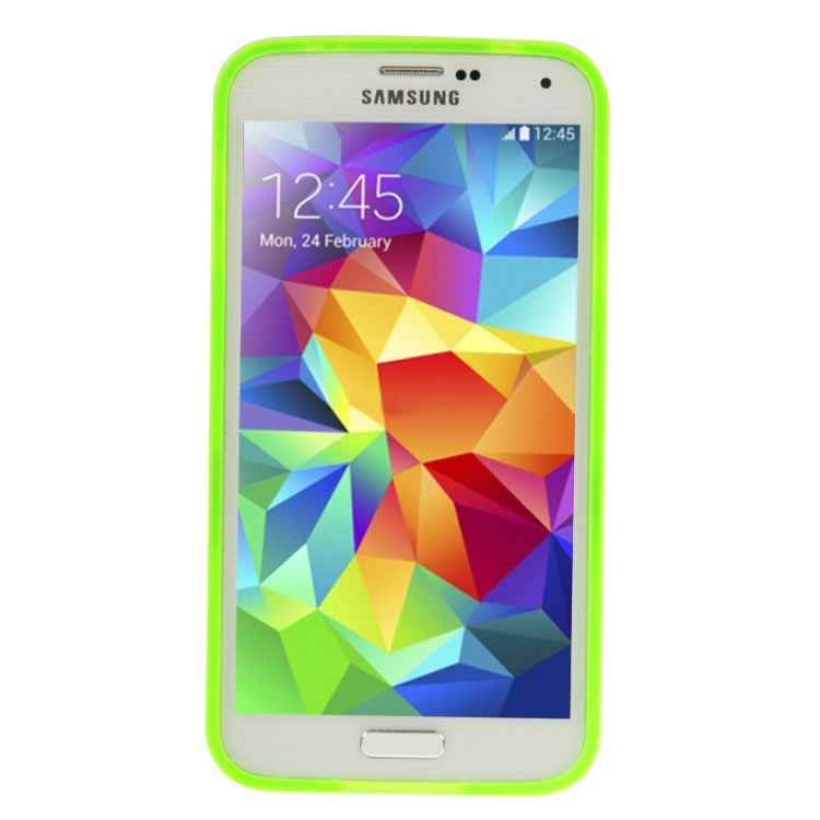 Translucent Frosted TPU Protective Case with Detachable Plastic Frame & Holder for Galaxy S5 / G900