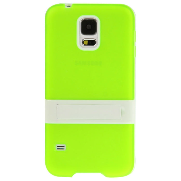 Translucent Frosted TPU Protective Case with Detachable Plastic Frame & Holder for Galaxy S5 / G900