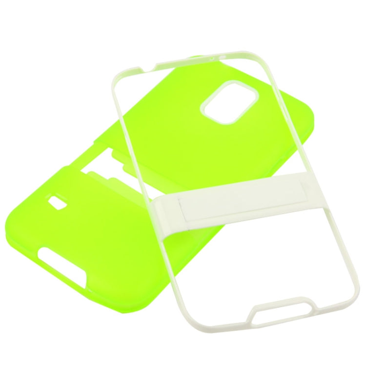 Translucent Frosted TPU Protective Case with Detachable Plastic Frame & Holder for Galaxy S5 / G900