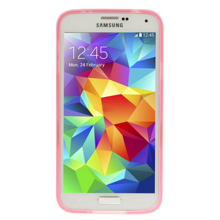 Translucent Frosted TPU Protective Case with Detachable Plastic Frame & Holder for Galaxy S5 / G900