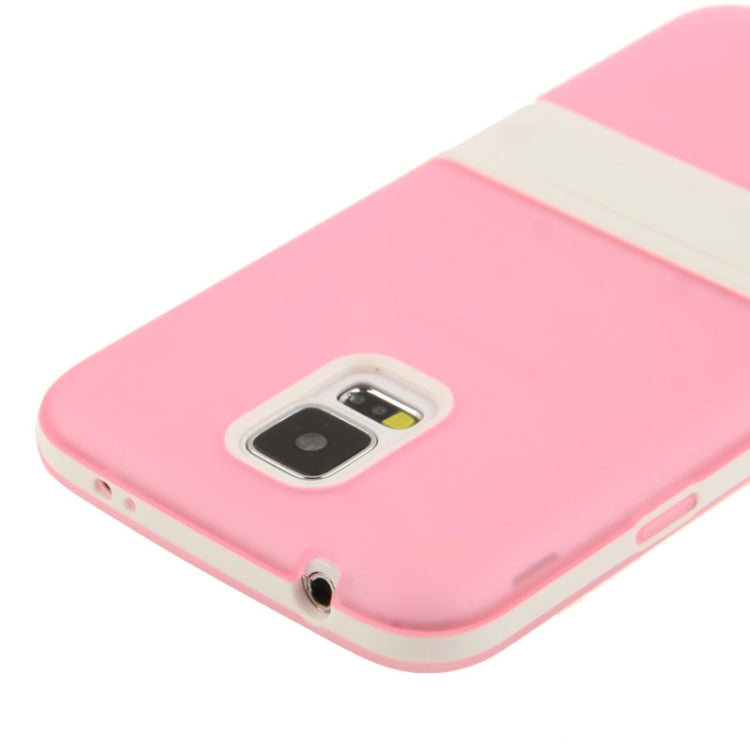 Translucent Frosted TPU Protective Case with Detachable Plastic Frame & Holder for Galaxy S5 / G900